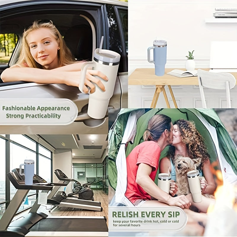 1 pièce, tasse à café pour voiture, bouteille d'eau, grande capacité en acier inoxydable V…