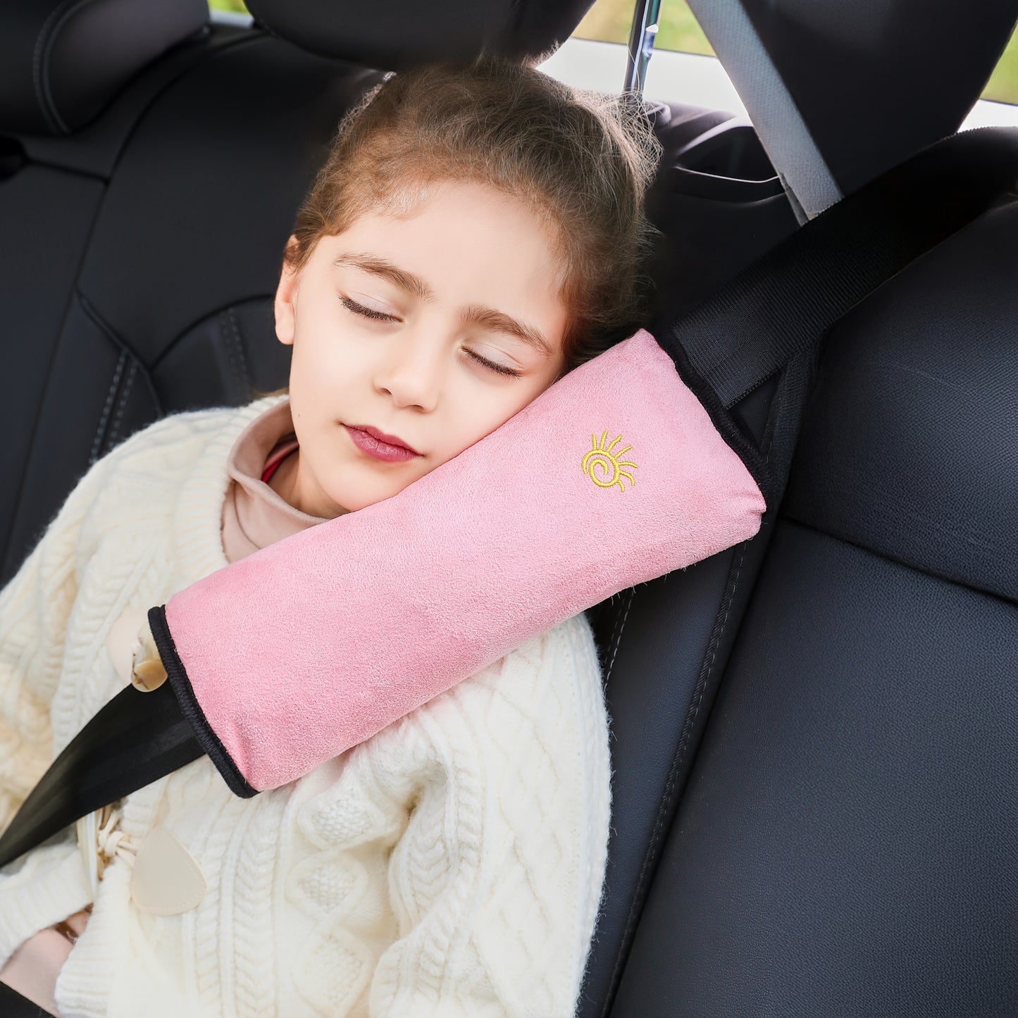 1 protège-épaule de sécurité pour voiture, dispositif de retenue de réglage de ceinture de sécurité, anti-stress