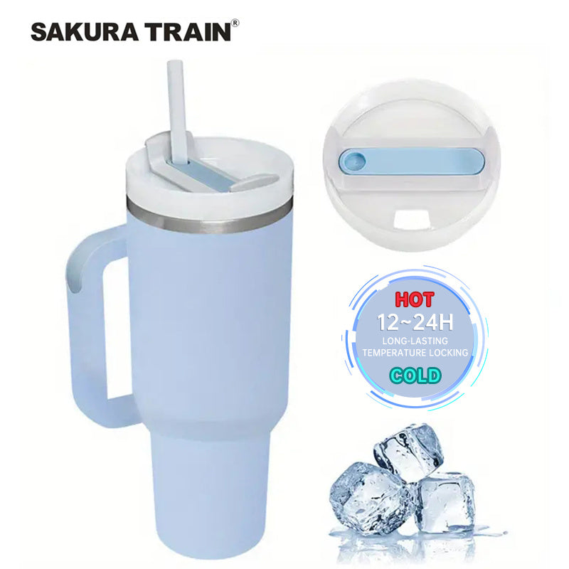 1 pièce, tasse à café pour voiture, bouteille d'eau, grande capacité en acier inoxydable V…