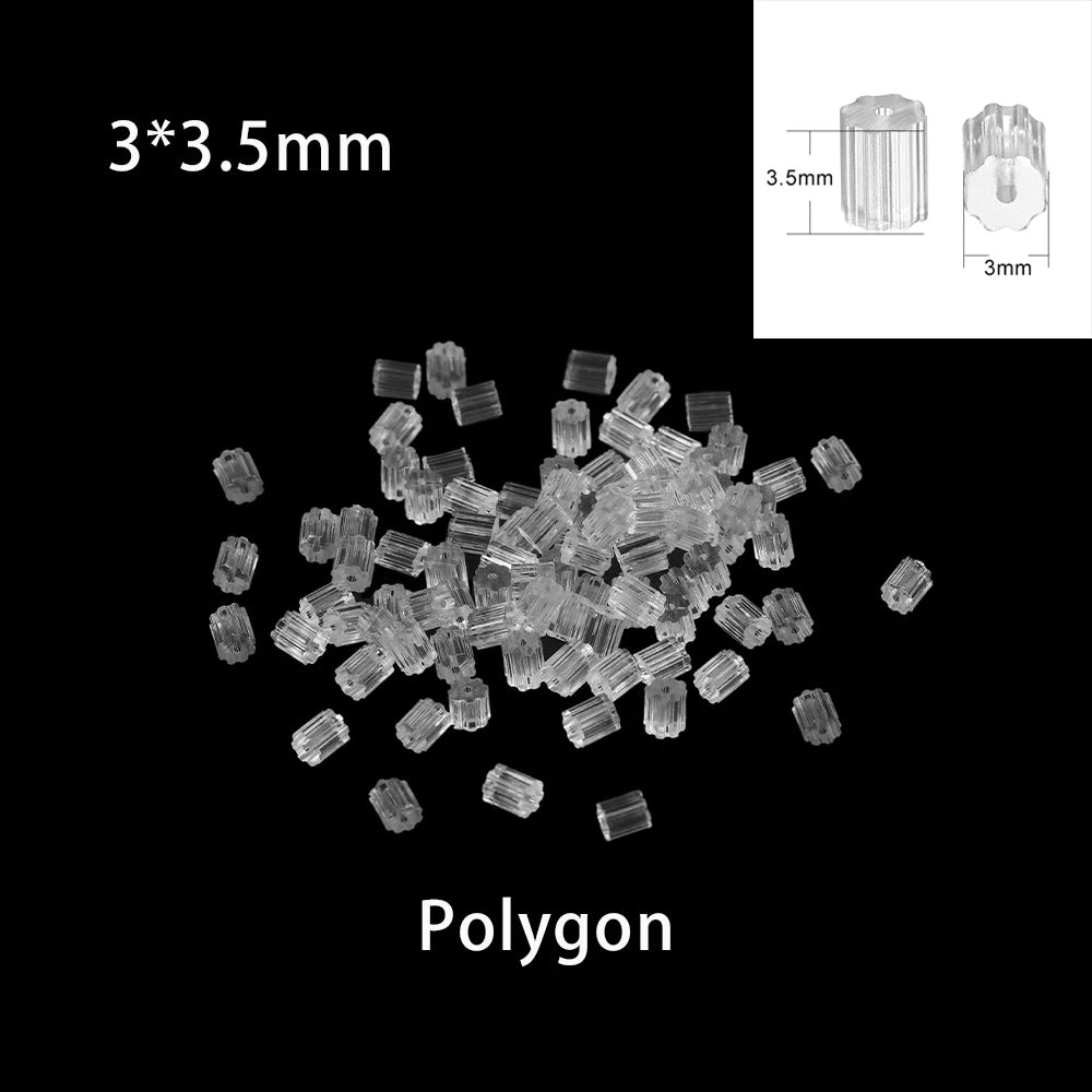 100-200 pièces boucles d'oreilles en caoutchouc dos bouchon écrous boucle d'oreille arrière fournitures pour bijoux bijoux à bricoler soi-même résultats fabrication d'accessoires