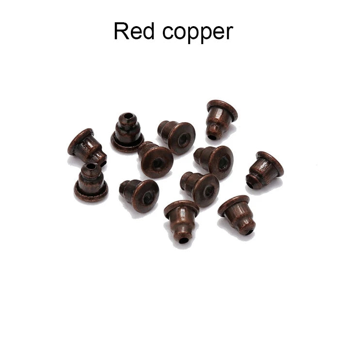 100-200 pièces boucles d'oreilles en caoutchouc dos bouchon écrous boucle d'oreille arrière fournitures pour bijoux bijoux à bricoler soi-même résultats fabrication d'accessoires