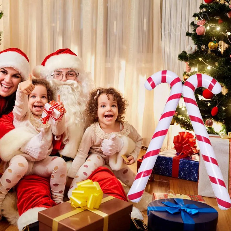 Ballons Gonflables en Forme de Sucettes de Noël, Cannes, Décoration pour la Maison