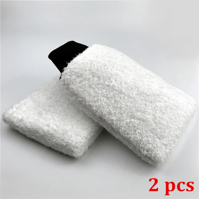 Lucullan dernier gant de lavage de voiture Ultra doux facile à sécher en microfibre Premium gant de détail automatique idéal pour deux seaux de lavage