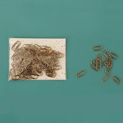 TUTU fournitures de bureau efficaces le mini pince de couleur argent signet accessoires de bureau en métal pinces à papier pince Patchwork H0082