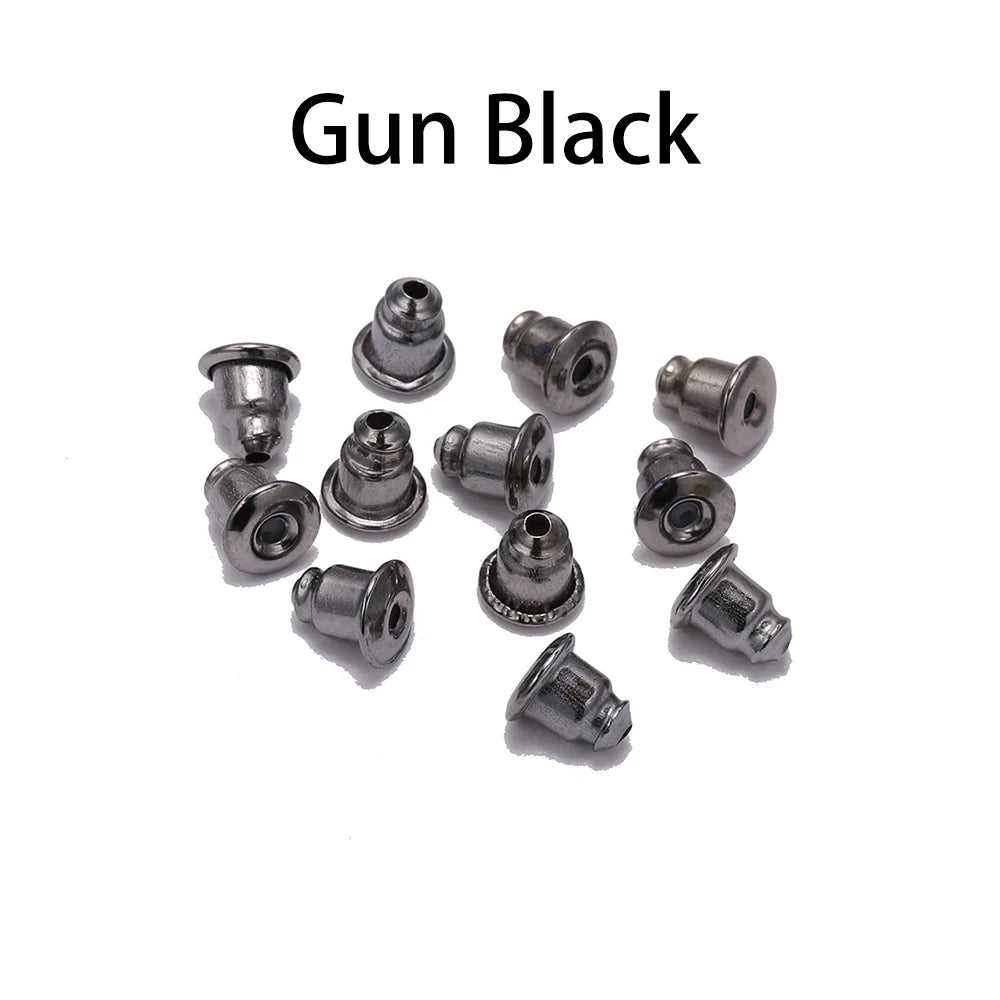 100-200 pièces boucles d'oreilles en caoutchouc dos bouchon écrous boucle d'oreille arrière fournitures pour bijoux bijoux à bricoler soi-même résultats fabrication d'accessoires