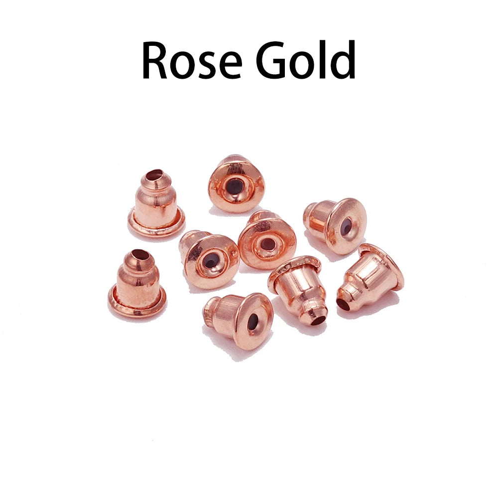 100-200 pièces boucles d'oreilles en caoutchouc dos bouchon écrous boucle d'oreille arrière fournitures pour bijoux bijoux à bricoler soi-même résultats fabrication d'accessoires