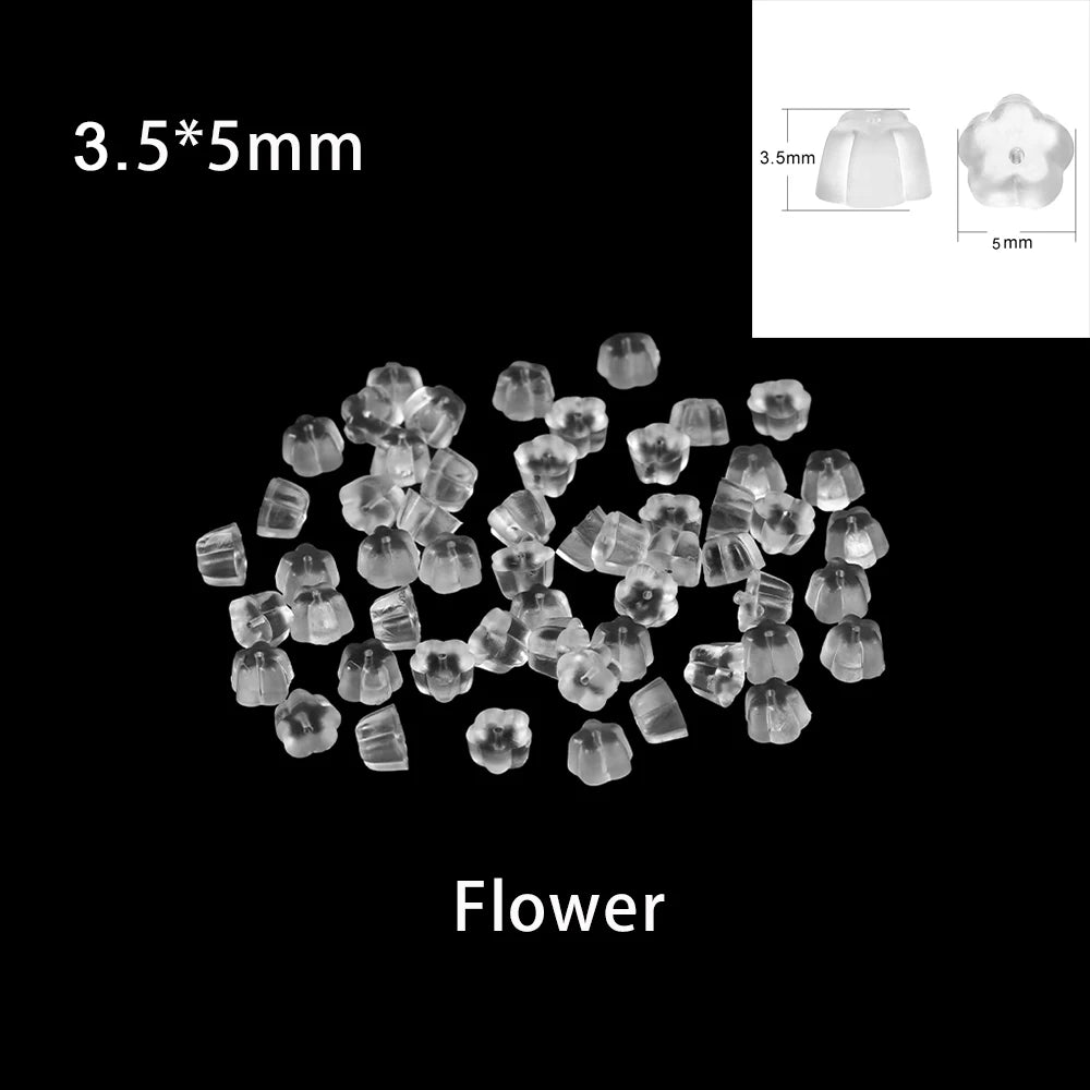 100-200 pièces boucles d'oreilles en caoutchouc dos bouchon écrous boucle d'oreille arrière fournitures pour bijoux bijoux à bricoler soi-même résultats fabrication d'accessoires