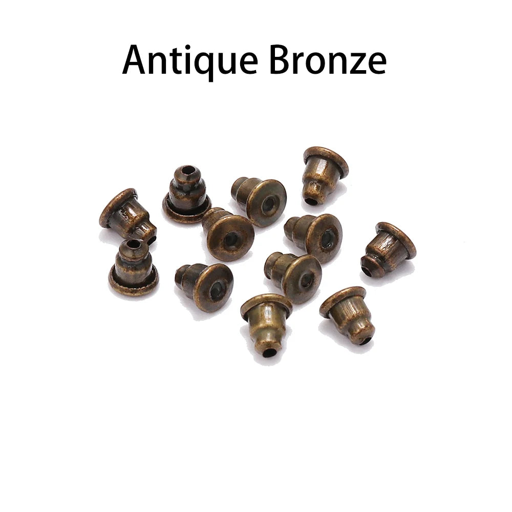100-200 pièces boucles d'oreilles en caoutchouc dos bouchon écrous boucle d'oreille arrière fournitures pour bijoux bijoux à bricoler soi-même résultats fabrication d'accessoires