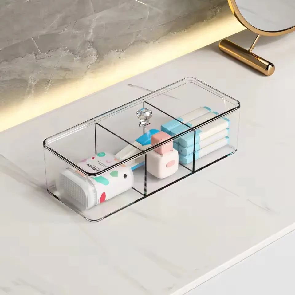 Organisateur de maquillage pour tiroir, organisateur de maquillage pour vanité, comptoir, salle de bain, cuisine et armoires, boîtes de rangement
