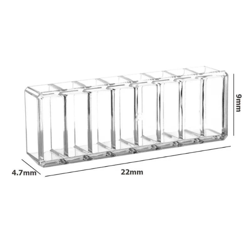 8 Compartments Makeup Organizer, Acrylic Cosmetic Storage Jewelry Display Boxes, Clear Drawer Organizers Case