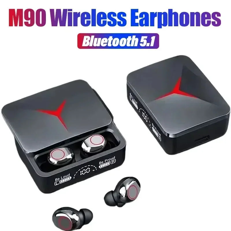 TWS M90 casque sans fil écouteur de jeu Bluetooth 5.3 Sport écouteurs avec micro casque sans fil pour iPhone 16 15 14 13 Xiaomi
