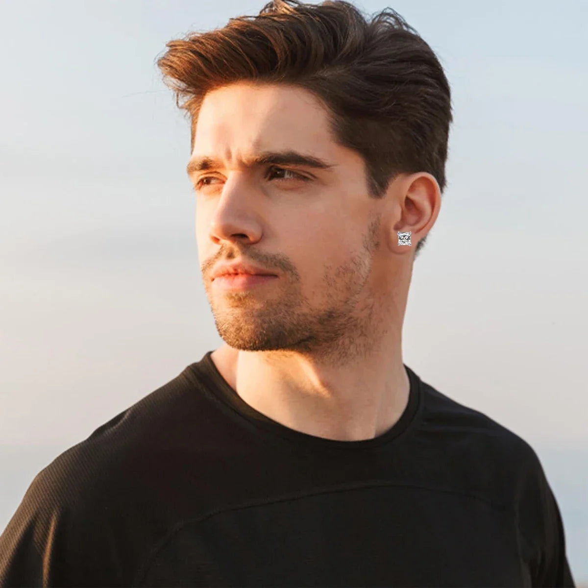 1 paire de boucles d'oreilles magnétiques en acier inoxydable de 6MM pour hommes et femmes, ensemble de boucles d'oreilles à Clip sans perçage, bijoux Non percés