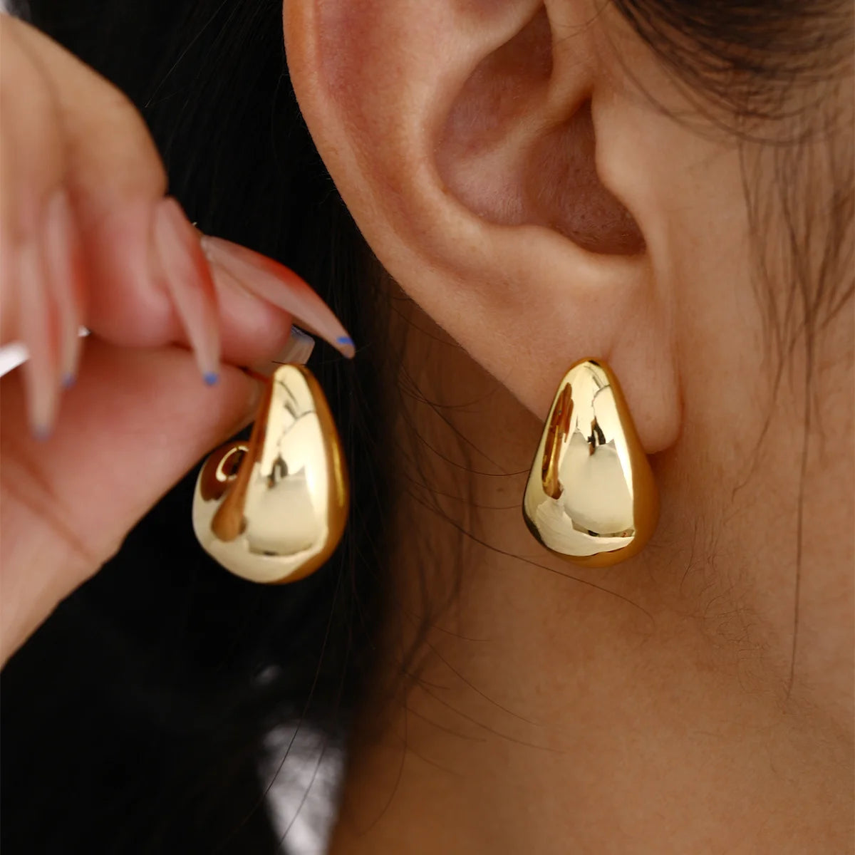Ensemble de boucles d'oreilles légères en forme de C pour femmes, couleur or, forme asymétrique, CCB, bijoux à usage quotidien, 2/6/20 pièces, 2025