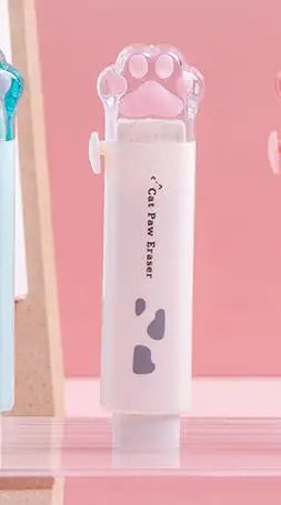 Gomme Portable Kawaii, propre sans miettes, chat, papeterie Kawaii, fournitures scolaires pour enfants