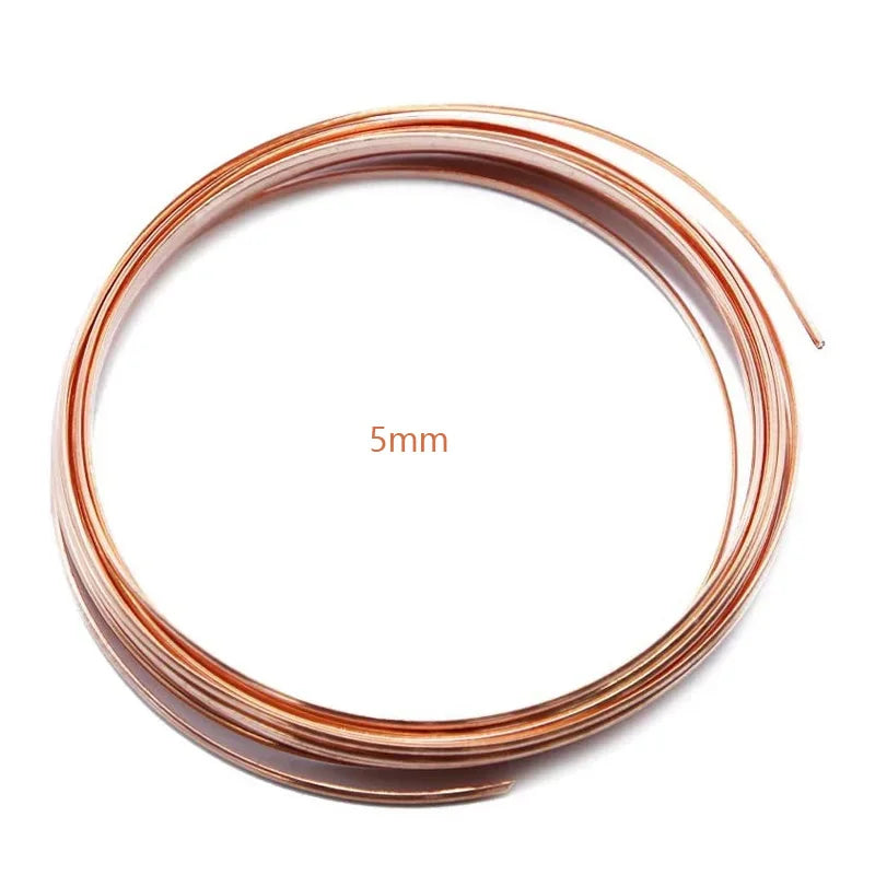 Bobine de fil de cuivre pur, 1-10m, fil de cuivre nu, T2, conducteur, ligne nue, diamètre 0.1mm, 0.15mm, 0.2mm, 0.3mm, 0.4mm, 0.5mm, 5mm