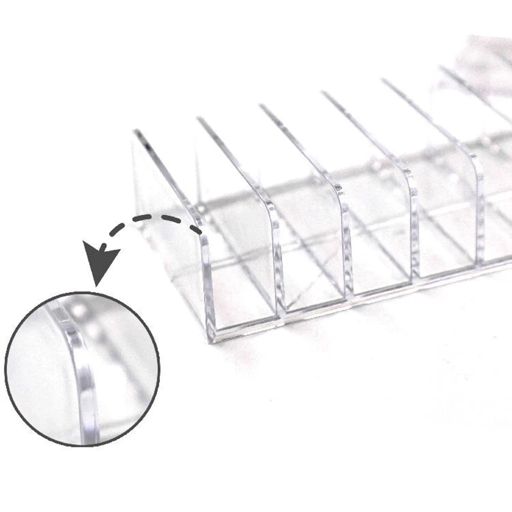 Dressing Table Cosmetics Storage And Arrangement Storage Rack Desktop Partition Transparent Makeup Eye Shadow Storage Box