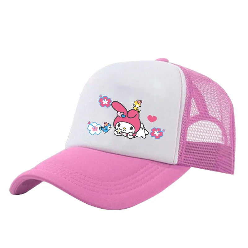 Casquette de baseball Stitch pour garçons et filles, chapeau de soleil en maille imprimé hip-hop décontracté unisexe à protection réglable, chapeau classique à visière en coton