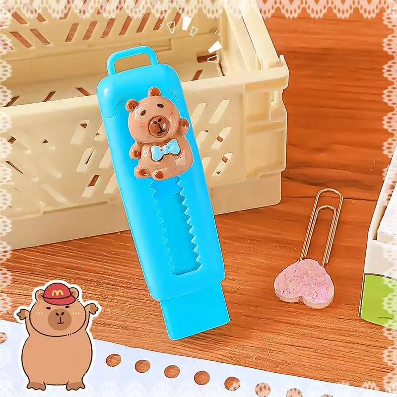 Kawaii papeterie esthétique papeterie fournitures de bureau articles scolaires cadeau pour enfants gomme mignon Capybara gomme drôle caoutchouc