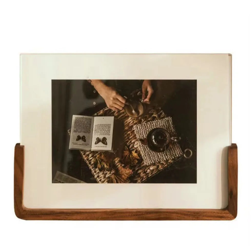 Cadre Photo en noyer/hibêtre 10x15 15x20 20x25cm, cadre Photo en bois pour décoration de maison