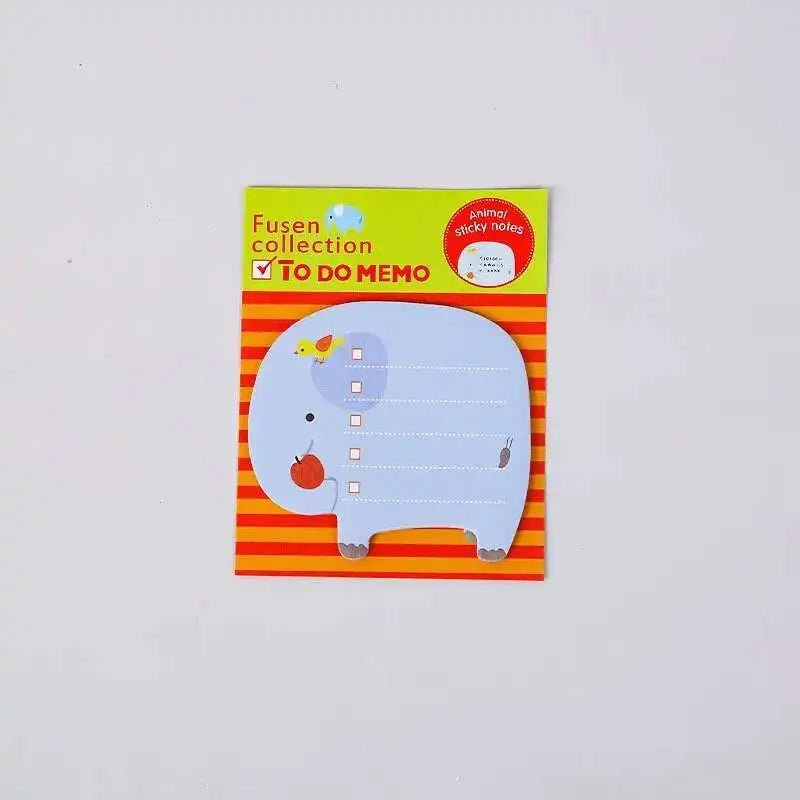 1 pièces autocollant mignon Kawaii Animal Notes autocollantes bloc-Notes bloc-Notes bureau fournitures scolaires papeterie Panda chat lièvre signet poste