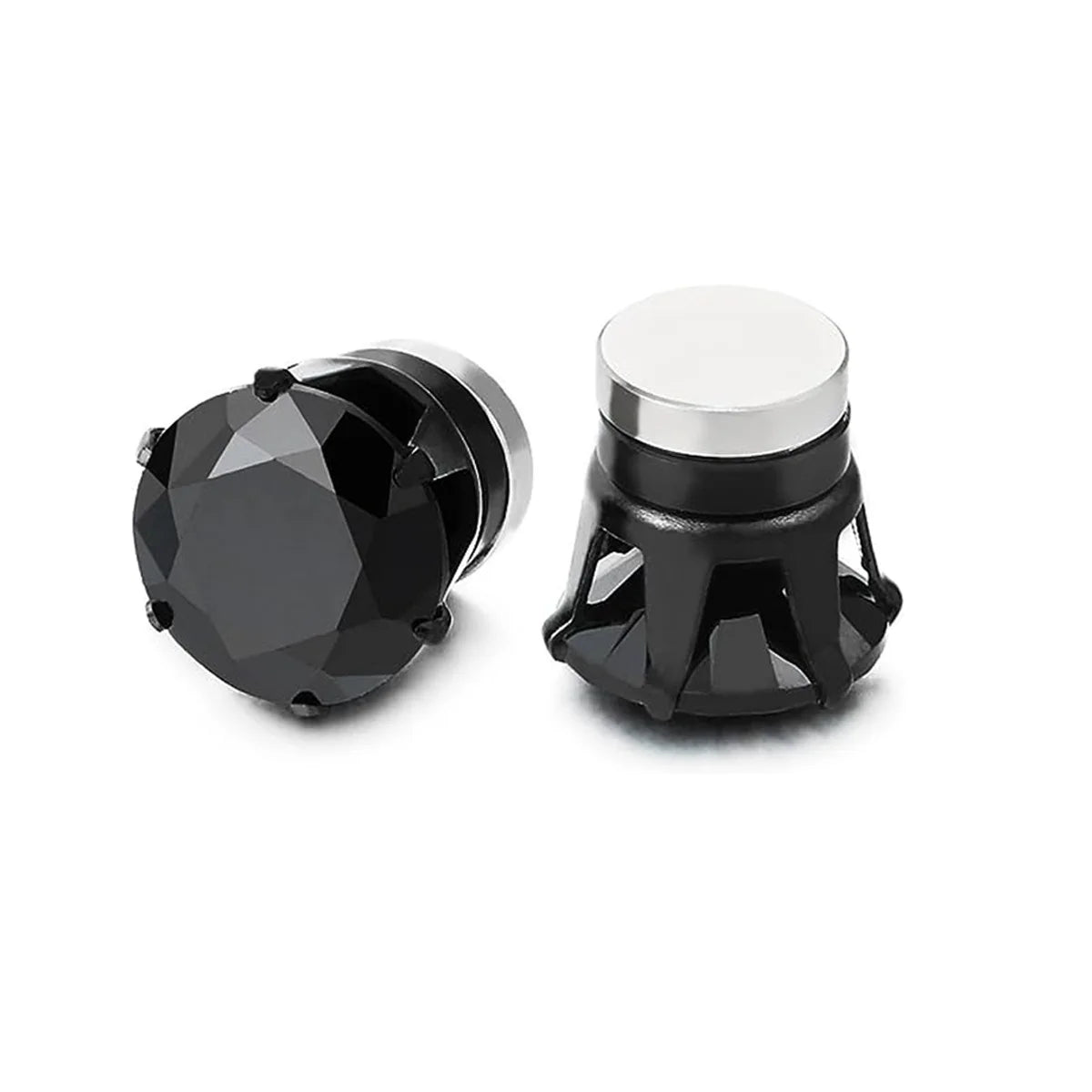 1 paire de boucles d'oreilles magnétiques en acier inoxydable de 6MM pour hommes et femmes, ensemble de boucles d'oreilles à Clip sans perçage, bijoux Non percés