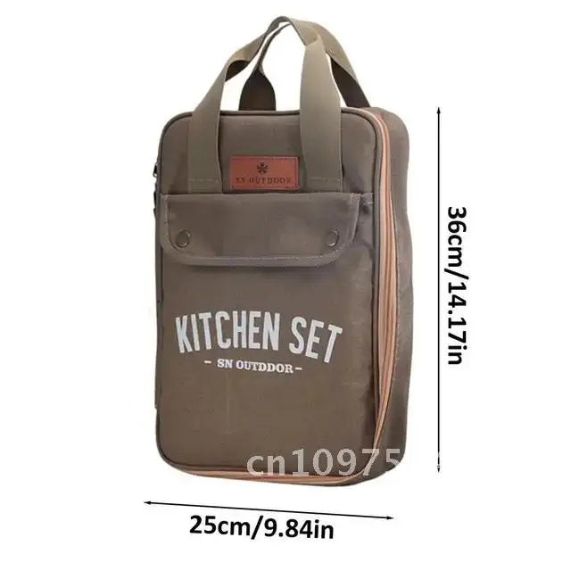 Équipement de cuisine en plein air, Kit d'ustensiles de cuisine de Camping avec sac de Camping, ensemble d'organisateurs de voyage, ensemble d'ustensiles de cuisine, outil d'ustensiles