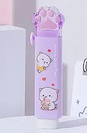 Gomme Portable Kawaii, propre sans miettes, chat, papeterie Kawaii, fournitures scolaires pour enfants