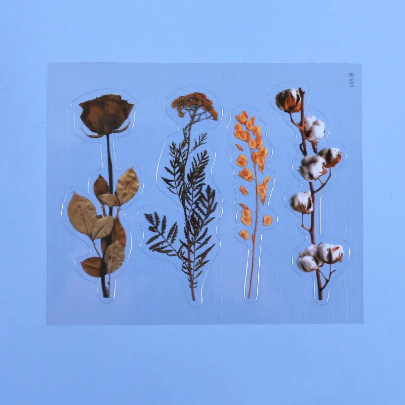 Autocollants de remplissage de résine de fleurs séchées simulées pour le plaisir, décoration de moule en silicone, UV, bricolage, scrapbooking, élection, xy