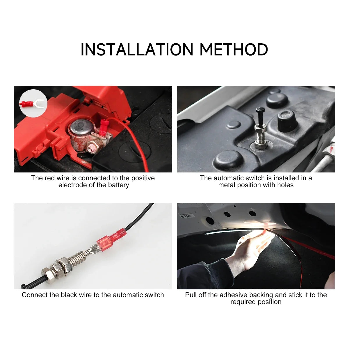 Éclairage LED sous le capot de voiture 2 en 1, 12V, universel, étanche, bande de lumière blanche Super brillante, convient à tout véhicule