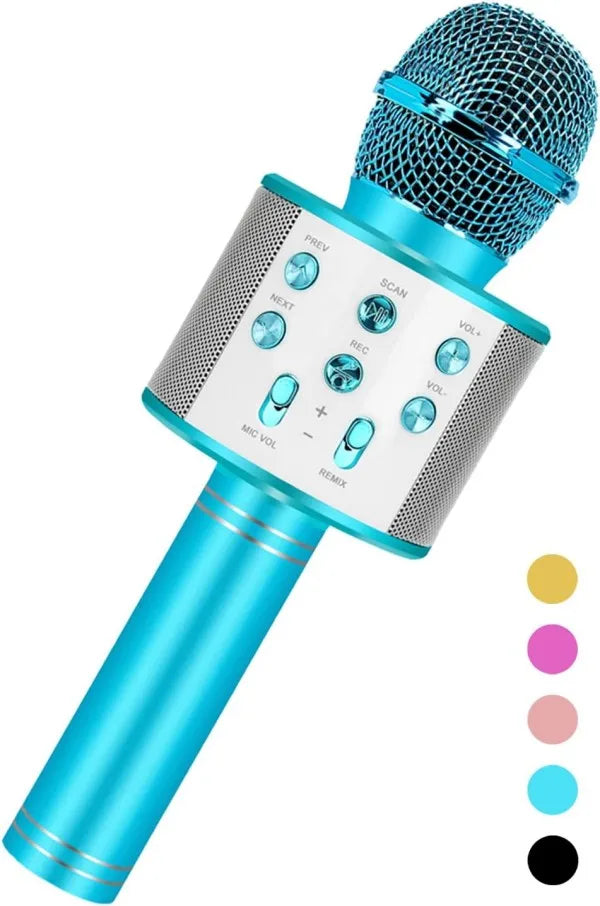 Microphone karaoké portatif TOYMOGER, conçu pour les enfants de 4 à 15 ans