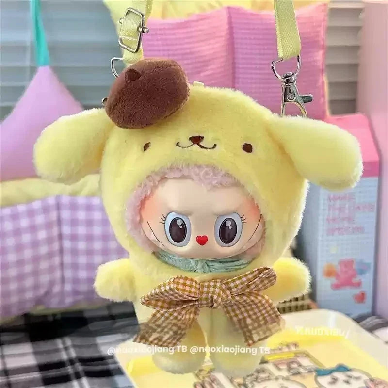 Nouvelle combinaison Labubu chaude Kuromi Hello Kitty vêtements sac à bandoulière