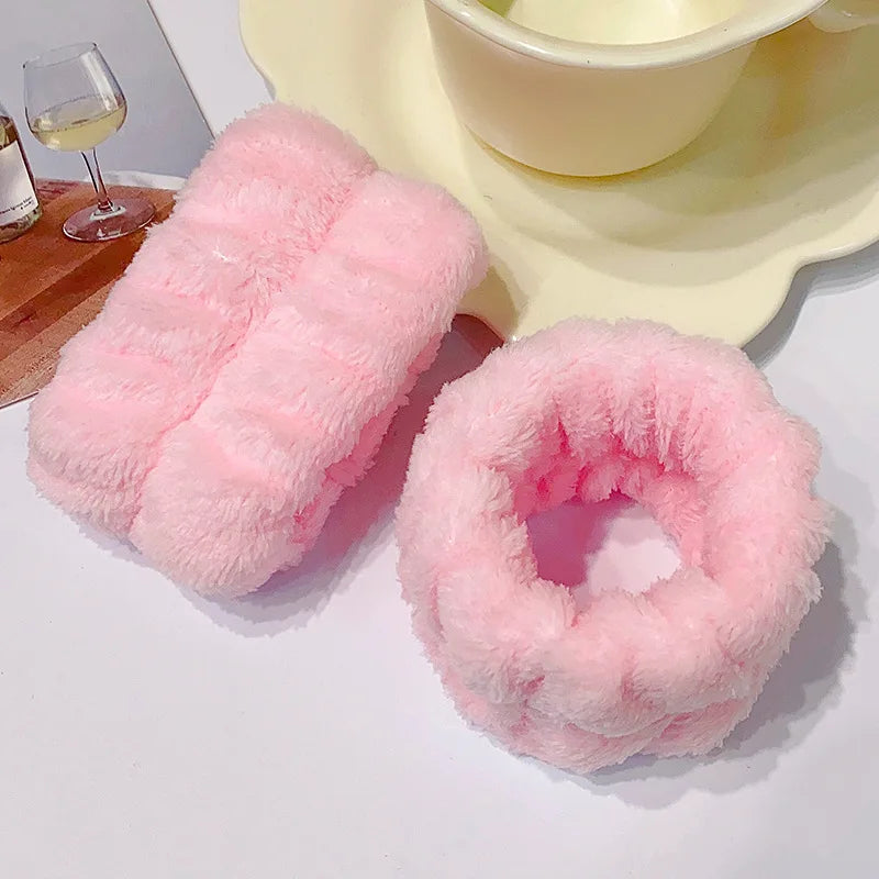 Bandeau de lavage de poignet en microfibre, serviette de lavage de poignet, chouchous pour laver le visage, bandeau absorbant pour femmes