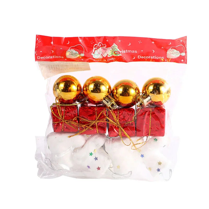 Mini boules de mousse pour décoration de Noël, 12 pièces