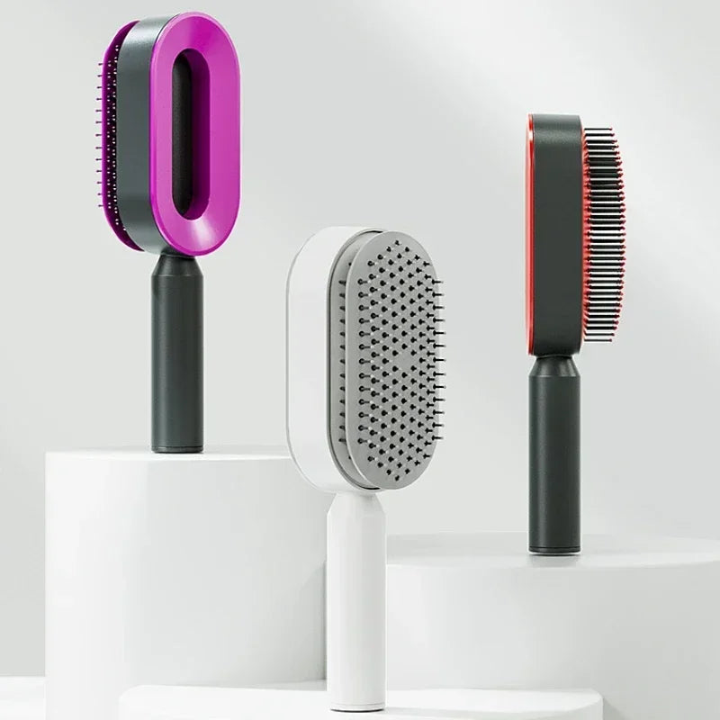 Brosse à Cheveux pour Femme, Peigne Anti-Perte de Cheveux, Airbag, Énergie du Cuir oral elu, Livraison Directe