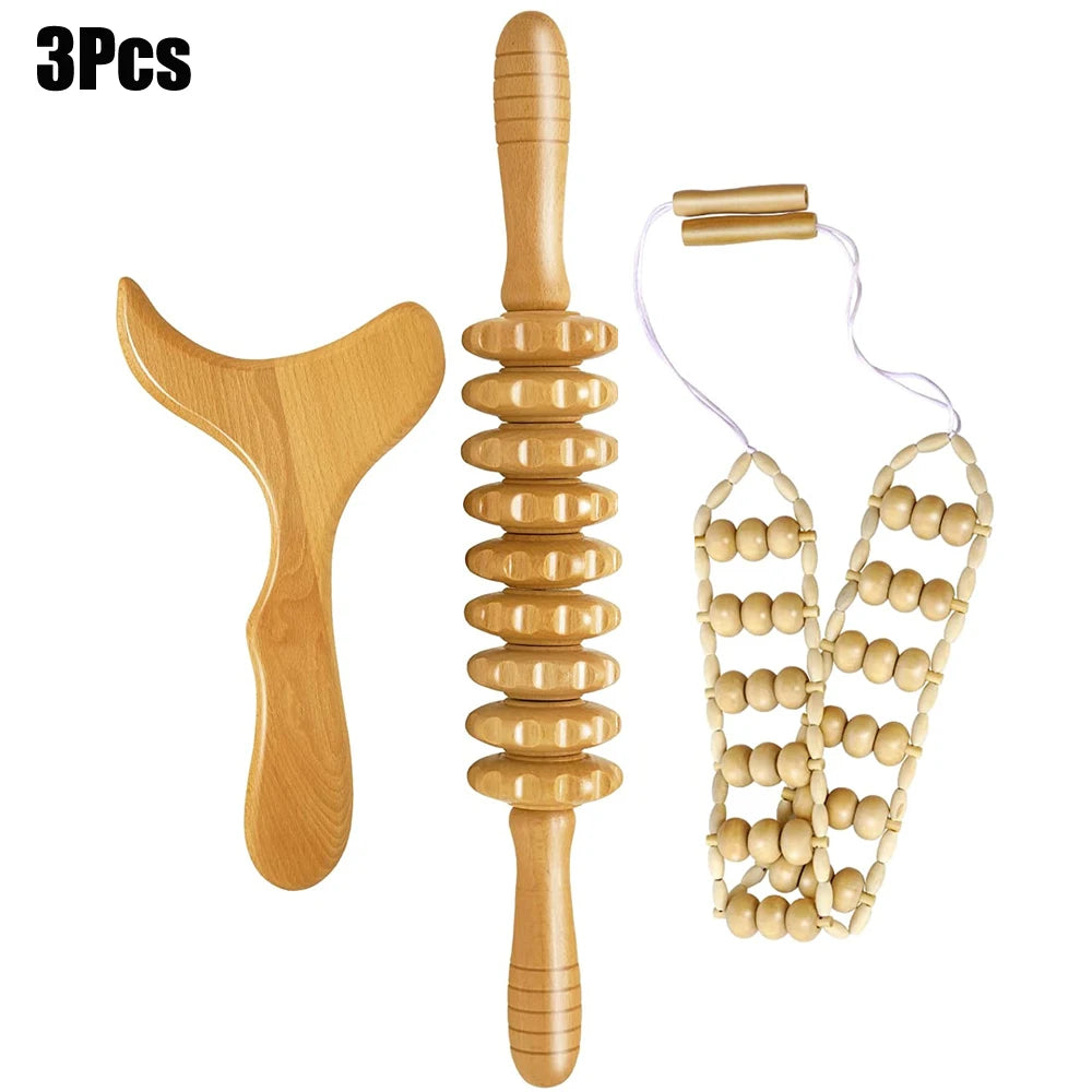 Outils de Massage thérapeutique au bois, masseur de Drainage lymphatique, outils de sculpture du corps pour Maderoterapia Colombiana, Anti-Cellulite