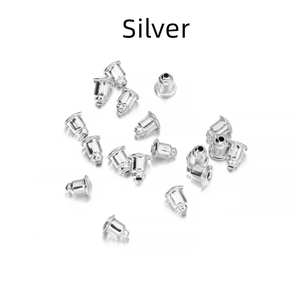 100-200 pièces boucles d'oreilles en caoutchouc dos bouchon écrous boucle d'oreille arrière fournitures pour bijoux bijoux à bricoler soi-même résultats fabrication d'accessoires