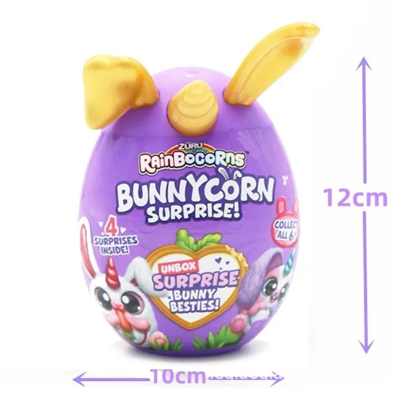 Véritable Zuru chien planète quatrième génération arc-en-ciel licorne Surprise oeuf magique boîte aveugle mignon en peluche poupée jouets pour enfants Gif