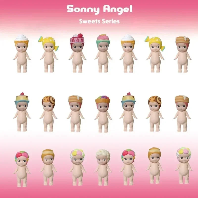 Figurine Sunny Angel de la série Party Angel Candy, présentée en boîte mystère captivante. Produite par MINISO