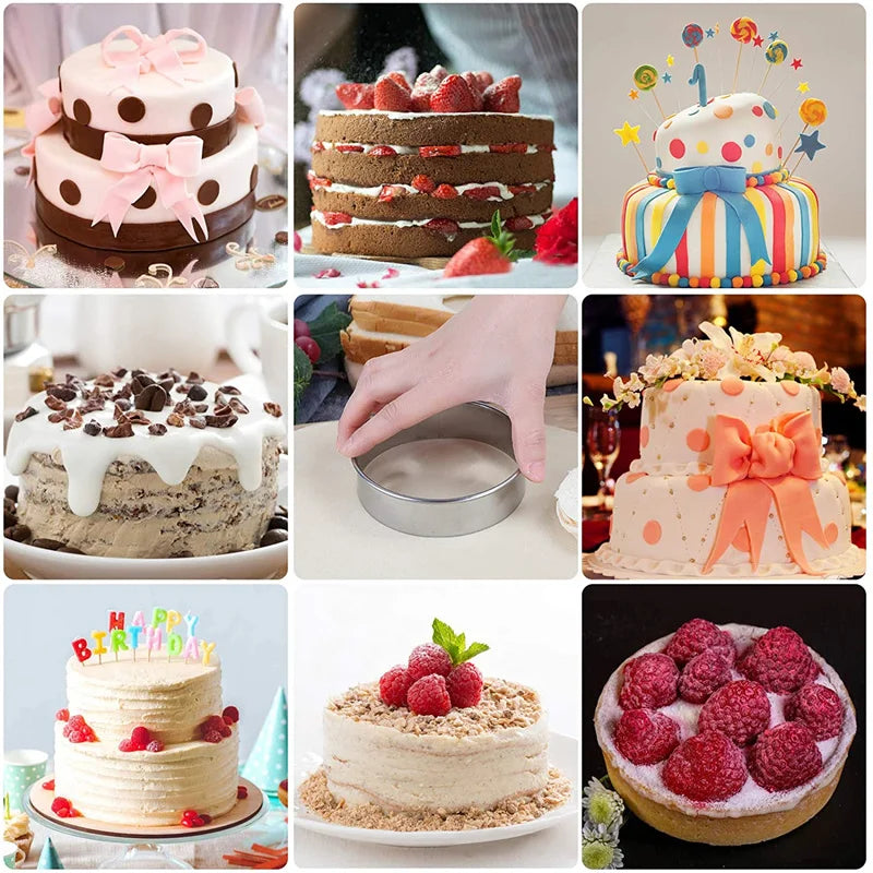 Lot de 5 emporte-pièces circulaires en acier inoxydable, accessoires incontournables pour pâtisserie et cuisine créative