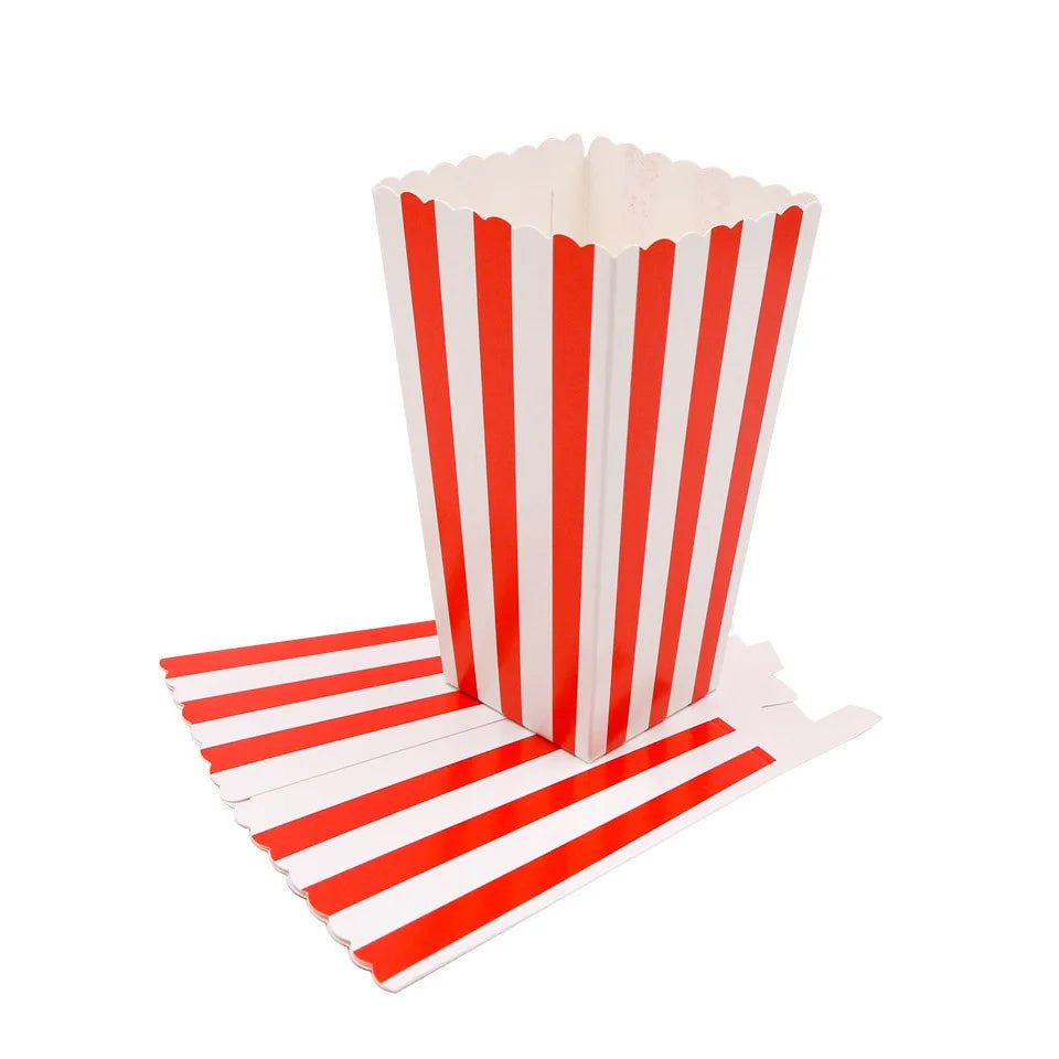 Nouveau ! Lot de 12 boîtes/gobelets à popcorn roses, décorations de fête à thème