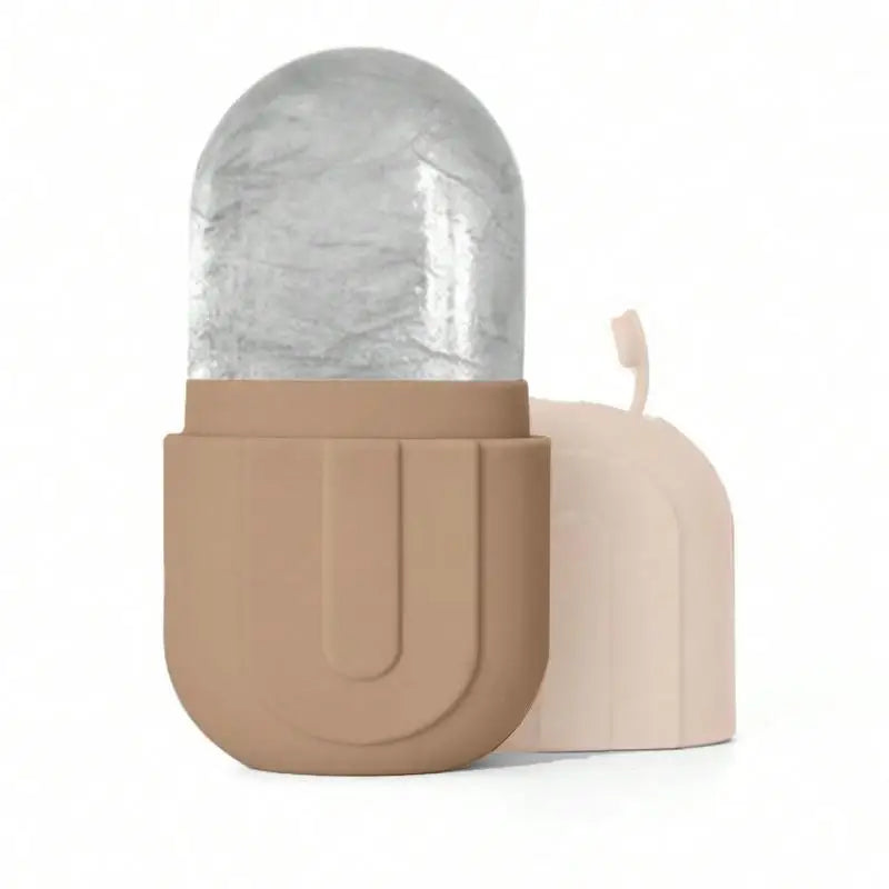 Rouleau de glace à compresse froide pour le visage et les yeux, Massage de beauté, moule à glace en Silicone, outil de soins de la peau du visage rafraîchissant et raffermissant