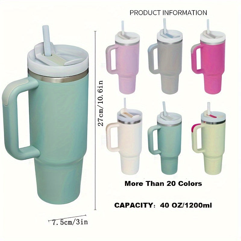 1 pièce, tasse à café pour voiture, bouteille d'eau, grande capacité en acier inoxydable V…