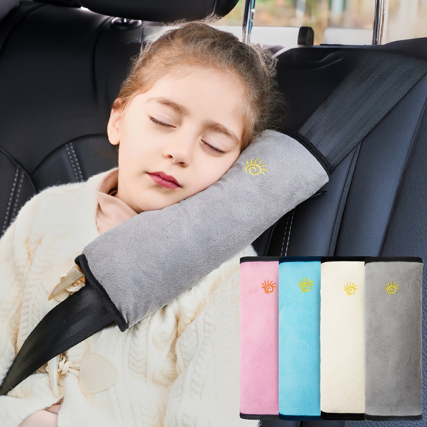 1 protège-épaule de sécurité pour voiture, dispositif de retenue de réglage de ceinture de sécurité, anti-stress