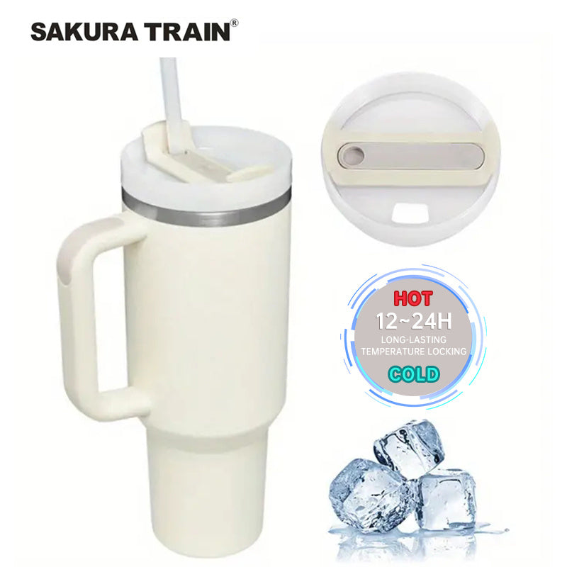 1 pièce, tasse à café pour voiture, bouteille d'eau, grande capacité en acier inoxydable V…