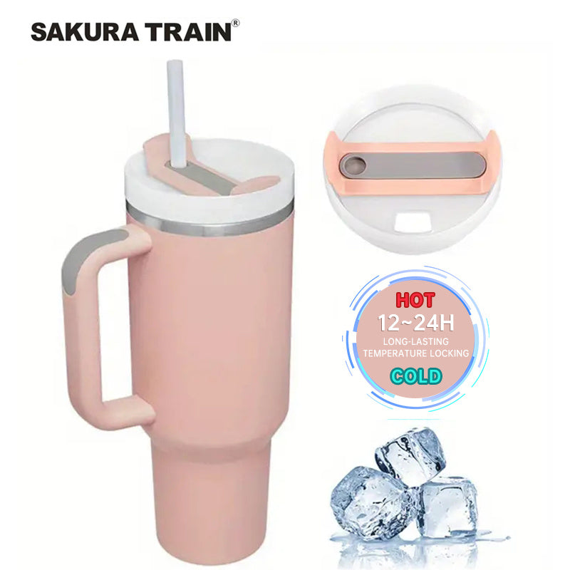 1 pièce, tasse à café pour voiture, bouteille d'eau, grande capacité en acier inoxydable V…