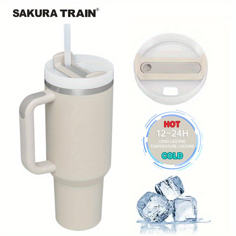 1 pièce, tasse à café pour voiture, bouteille d'eau, grande capacité en acier inoxydable V…
