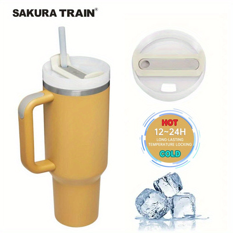 1 pièce, tasse à café pour voiture, bouteille d'eau, grande capacité en acier inoxydable V…