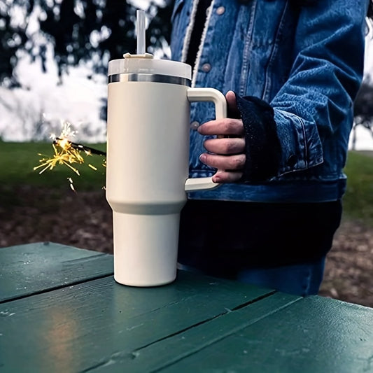 1 pièce, tasse à café pour voiture, bouteille d'eau, grande capacité en acier inoxydable V…
