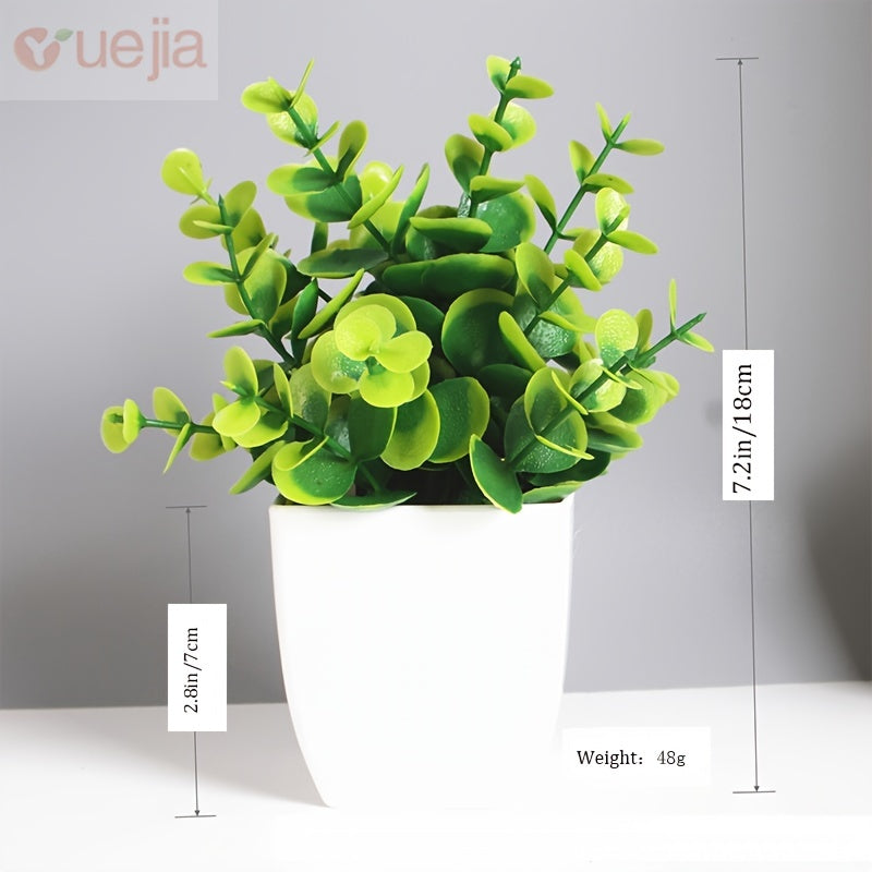 Ensemble de fleurs artificielles de qualité supérieure à 3 pots - parfait pour la décoration de la maison et les bureaux