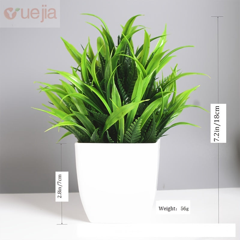 Ensemble de fleurs artificielles de qualité supérieure à 3 pots - parfait pour la décoration de la maison et les bureaux